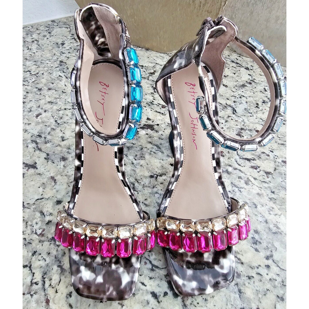 Betsey Johnson Women’s Emani Heel Sandal Size 7 BRAND NEW